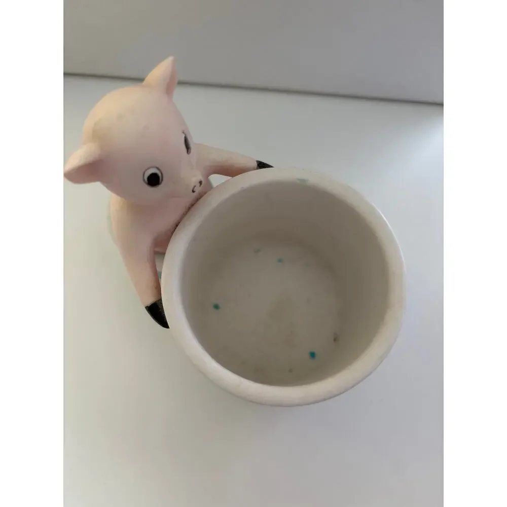 Nick & Nora Home Hogwash Ceramic Tumbler Pig New Pork Times